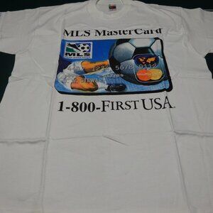 MLS Major League Soccer | Logo Promo Tee | Mastercard 1996 | Brand-New